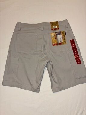 Weatherproof Light Gray Flat Front Men's Shorts